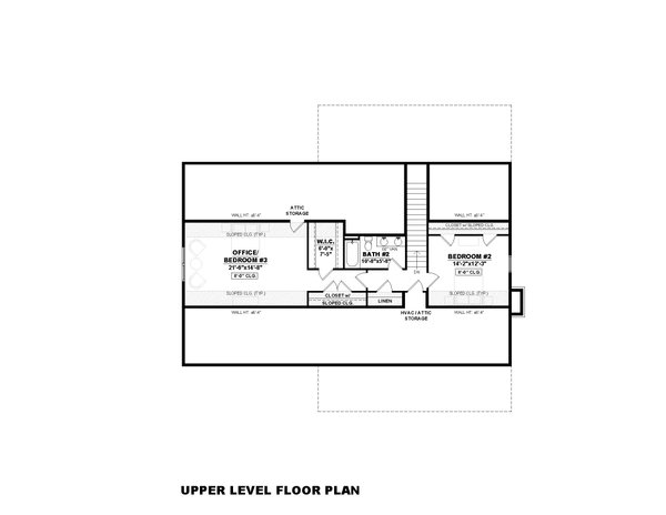 Farmhouse Floor Plan - Upper Floor Plan #1117-16