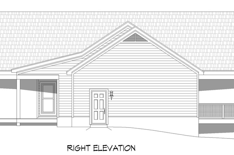 Architectural House Design - Exterior - Other Elevation 1 for Southern House Plan #932-859 - 3 bed, 3 bath