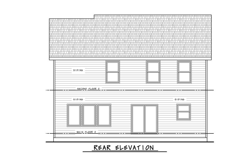 Dream House Plan - Exterior - Rear Elevation for Farmhouse House Plan #20-2656 - 4 bed, 3.5 bath