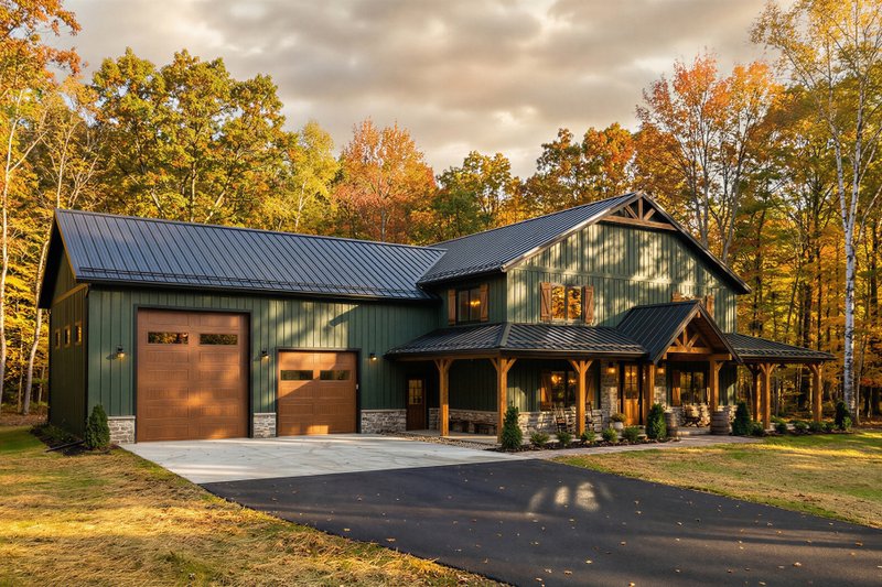 Home Plan - Barndominium Exterior - Front Elevation Plan #1084-14