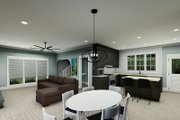 European Style House Plan - 3 Beds 2.5 Baths 1523 Sq/Ft Plan #923-285 