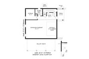 Country Style House Plan - 1 Beds 1 Baths 1008 Sq/Ft Plan #932-380 