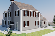 European Style House Plan - 4 Beds 4 Baths 3180 Sq/Ft Plan #542-15 