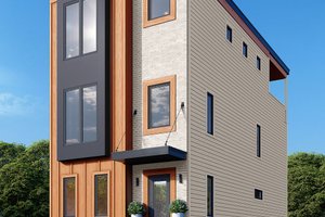 Contemporary Exterior - Front Elevation Plan #932-1042
