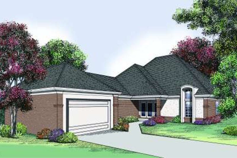 Dream House Plan - Traditional Exterior - Front Elevation Plan #45-305