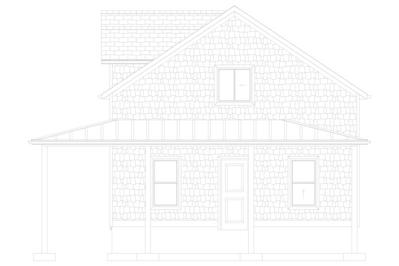 House Design - Exterior - Other Elevation for Traditional House Plan #1060-297 - 1 bed, 1.5 bath