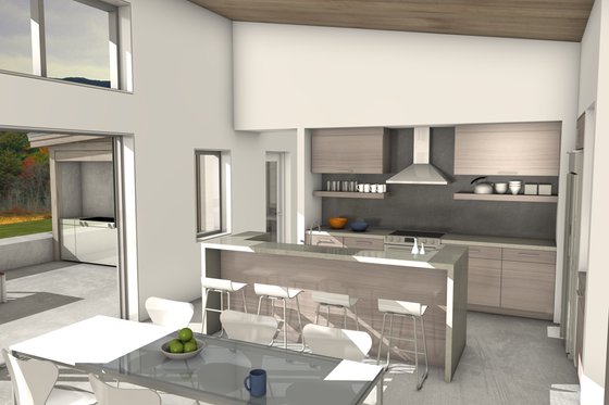 Interior - Other 6 for Modern House Plan #497-37 - 4 bed, 3 bath