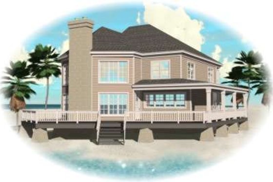 Exterior - Front Elevation for Traditional House Plan #81-983 - 3 bed, 2.5 bath