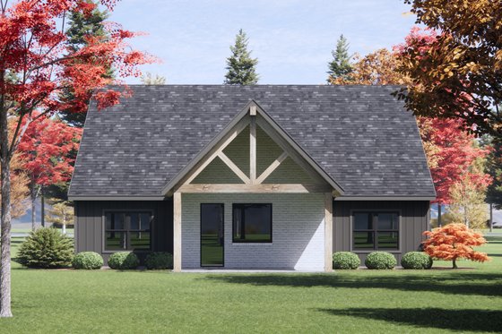 Exterior - Rear Elevation for Cottage House Plan #1096-138 - 4 bed, 3 bath