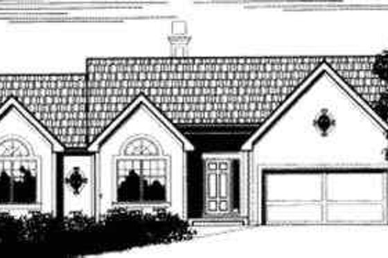 Exterior - Front Elevation for Traditional House Plan #6-159 - 3 bed, 2 bath