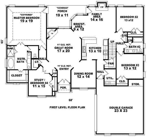 European Floor Plan - Main Floor Plan #81-1266