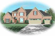Traditional Style House Plan - 4 Beds 3.5 Baths 2842 Sq/Ft Plan #81-333 