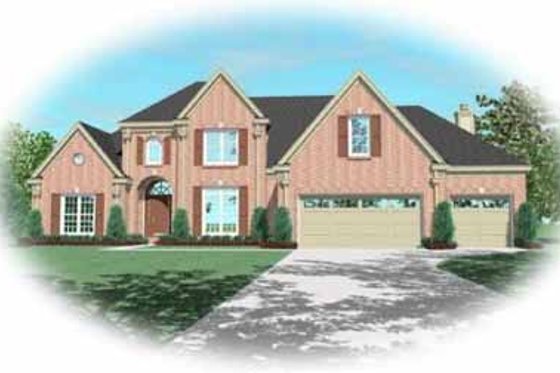 Exterior - Front Elevation for Traditional House Plan #81-333 - 4 bed, 3.5 bath