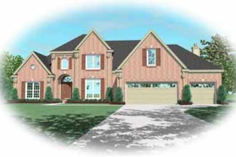 Traditional Style House Plan - 4 Beds 3.5 Baths 2842 Sq/Ft Plan #81-333