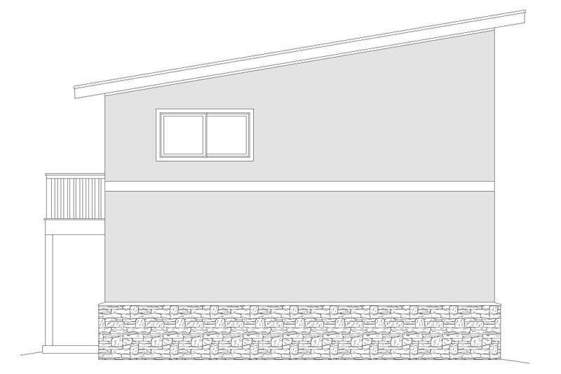House Plan Design - Exterior - Rear Elevation for Contemporary House Plan #932-70, 0 bath