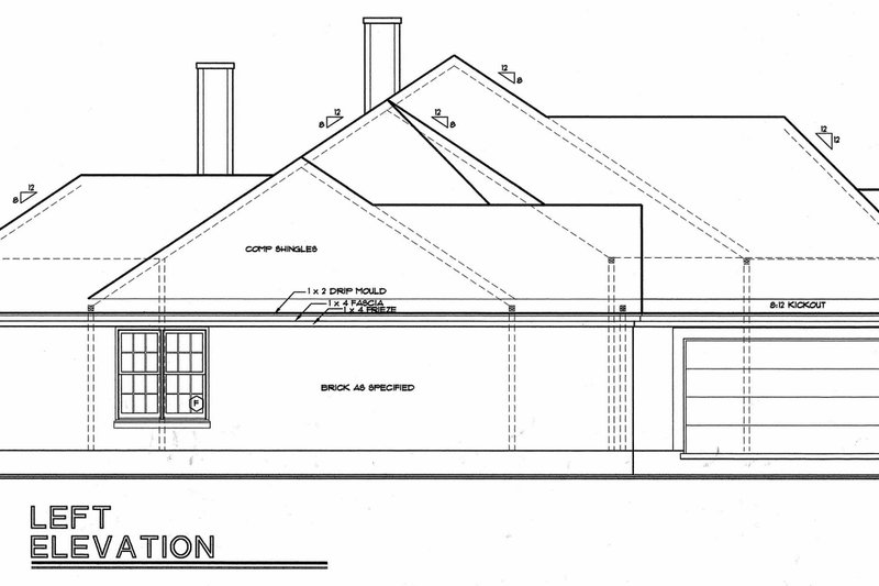 Dream House Plan - Exterior - Other Elevation for European House Plan #20-131 - 3 bed, 2.5 bath