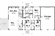 Barndominium Style House Plan - 3 Beds 2.5 Baths 2510 Sq/Ft Plan #455-334 
