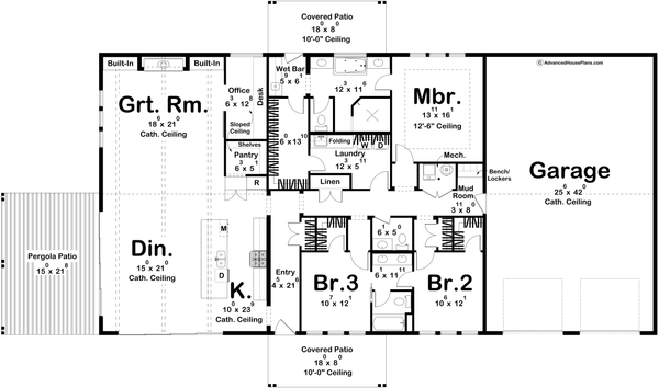 Dream House Plan - Barndominium Floor Plan - Main Floor Plan #455-334