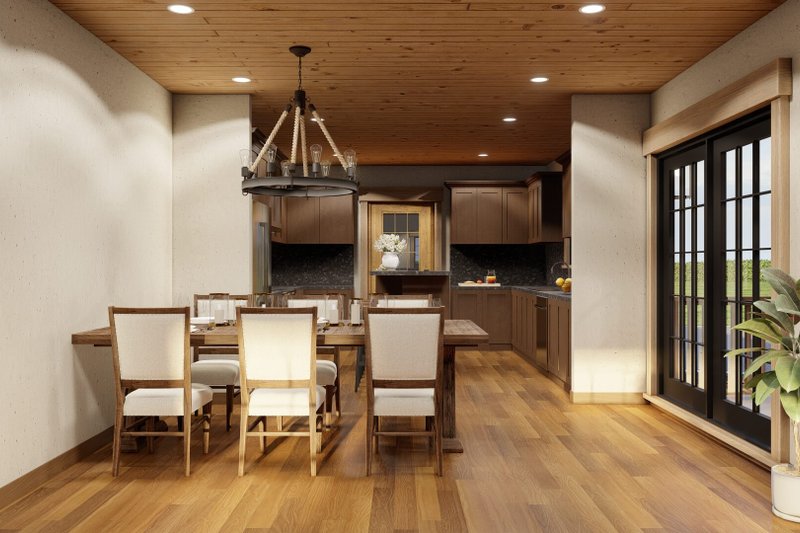 House Blueprint - Interior - Dining Room 1 for Country House Plan #923-341 - 2 bed, 2 bath