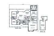 Country Style House Plan - 3 Beds 0 Baths 2001 Sq/Ft Plan #42-373 