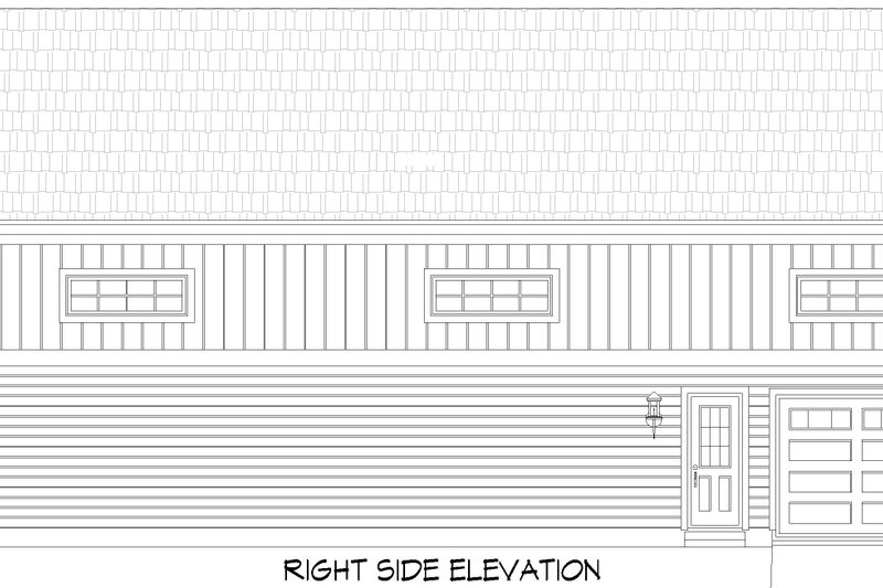 Dream House Plan - Exterior - Other Elevation 1 for Farmhouse House Plan #932-1050, 0 bath