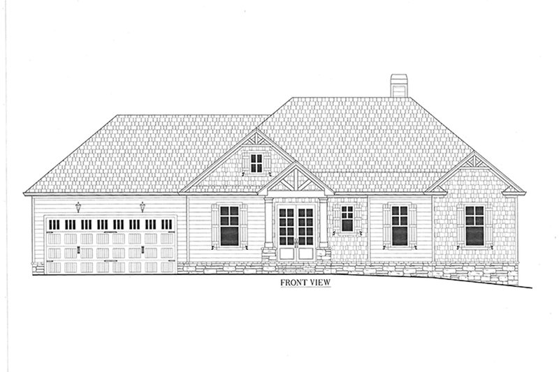 Architectural House Design - Exterior - Front Elevation 5 for Craftsman House Plan #437-94 - 4 bed, 3 bath
