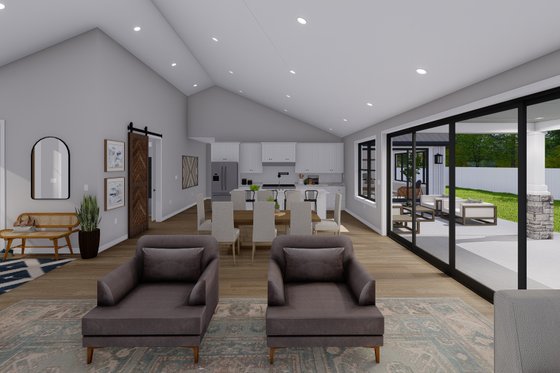 Interior - Family Room 2 for Farmhouse House Plan #1060-169 - 3 bed, 2.5 bath