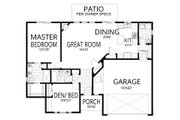 Bungalow Style House Plan - 2 Beds 2 Baths 1246 Sq/Ft Plan #112-272 Floor 