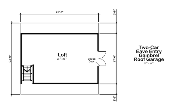 Floor Plan - Upper Floor for Country House Plan #312-754, 0 bath