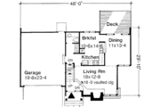 Modern Style House Plan - 3 Beds 2.5 Baths 1359 Sq/Ft Plan #320-124 