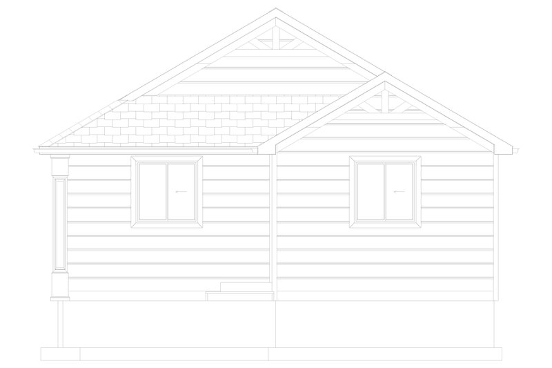 House Plan Design - Exterior - Front Elevation 4 for Craftsman House Plan #1060-333 - 2 bed, 1 bath