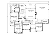 European Style House Plan - 4 Beds 3 Baths 2978 Sq/Ft Plan #20-286 