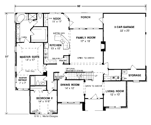 Home Plan - European Floor Plan - Main Floor Plan #20-286
