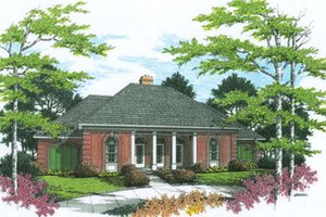 Exterior - Other Elevation for European House Plan #45-136 - 3 bed, 2 bath
