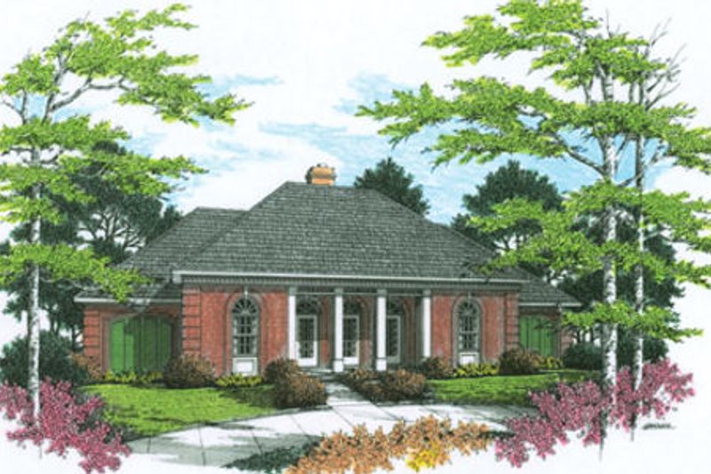 House Plan Design - Exterior - Other Elevation for European House Plan #45-136 - 3 bed, 2 bath