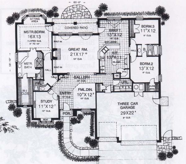 Traditional Floor Plan - Main Floor Plan #310-830