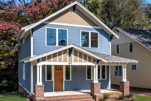 Exterior - Front Elevation 3 for Craftsman House Plan #461-35 - 4 bed, 2.5 bath