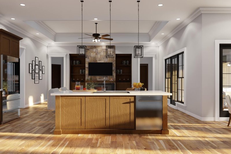 Home Plan - Interior - Kitchen 1 for Ranch House Plan #923-75 - 4 bed, 3 bath