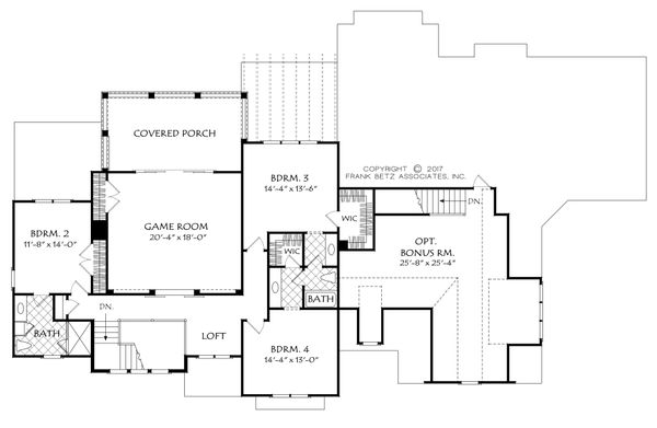 Home Plan - Traditional Floor Plan - Upper Floor Plan #927-993