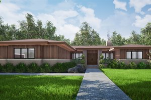 Contemporary Exterior - Front Elevation Plan #923-152