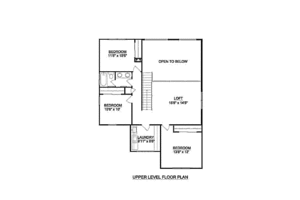 Floor Plan - Upper Floor for Traditional House Plan #116-253 - 4 bed, 2.5 bath
