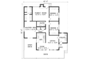 Country Style House Plan - 3 Beds 2 Baths 1379 Sq/Ft Plan #1-1243 