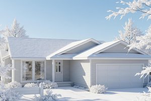 Dream House Plan - Traditional Exterior - Front Elevation Plan #100-105