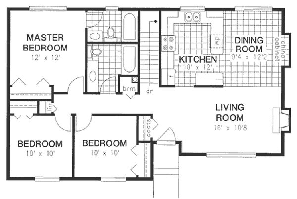 Home Plan - Ranch Floor Plan - Main Floor Plan #18-177