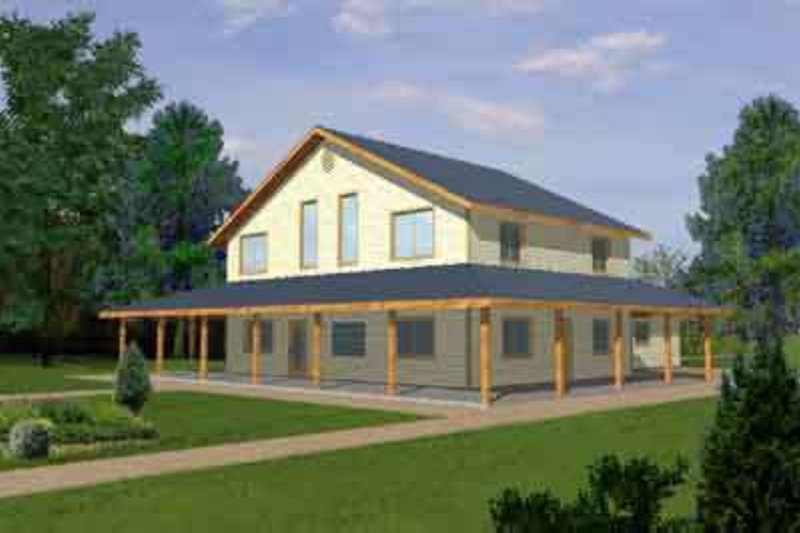 Home Plan - Traditional Exterior - Front Elevation Plan #117-296