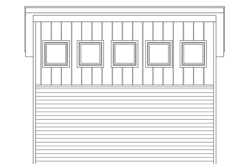 House Blueprint - Exterior - Other Elevation for Contemporary House Plan #932-193, 0 bath
