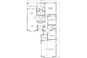 Adobe / Southwestern Style House Plan - 3 Beds 2 Baths 1645 Sq/Ft Plan #24-240 