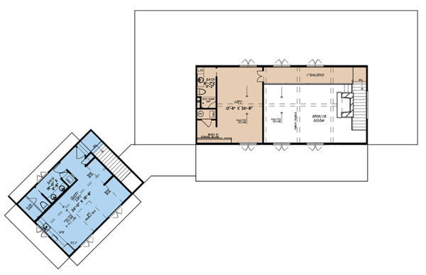 Dream House Plan - Country Floor Plan - Upper Floor Plan #923-127