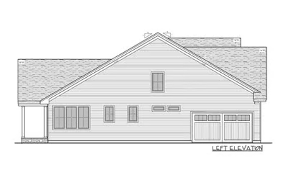 Exterior - Other Elevation for Farmhouse House Plan #51-1213 - 4 bed, 3.5 bath