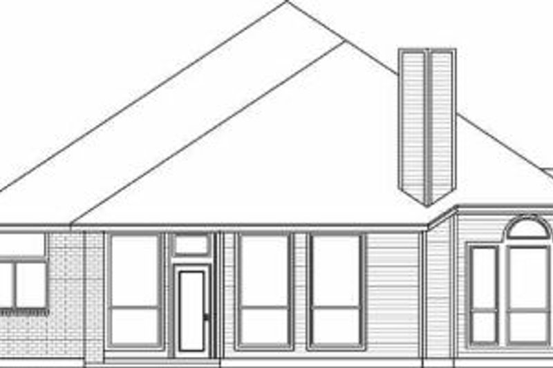 House Plan Design - Exterior - Rear Elevation for Traditional House Plan #84-138 - 4 bed, 2 bath